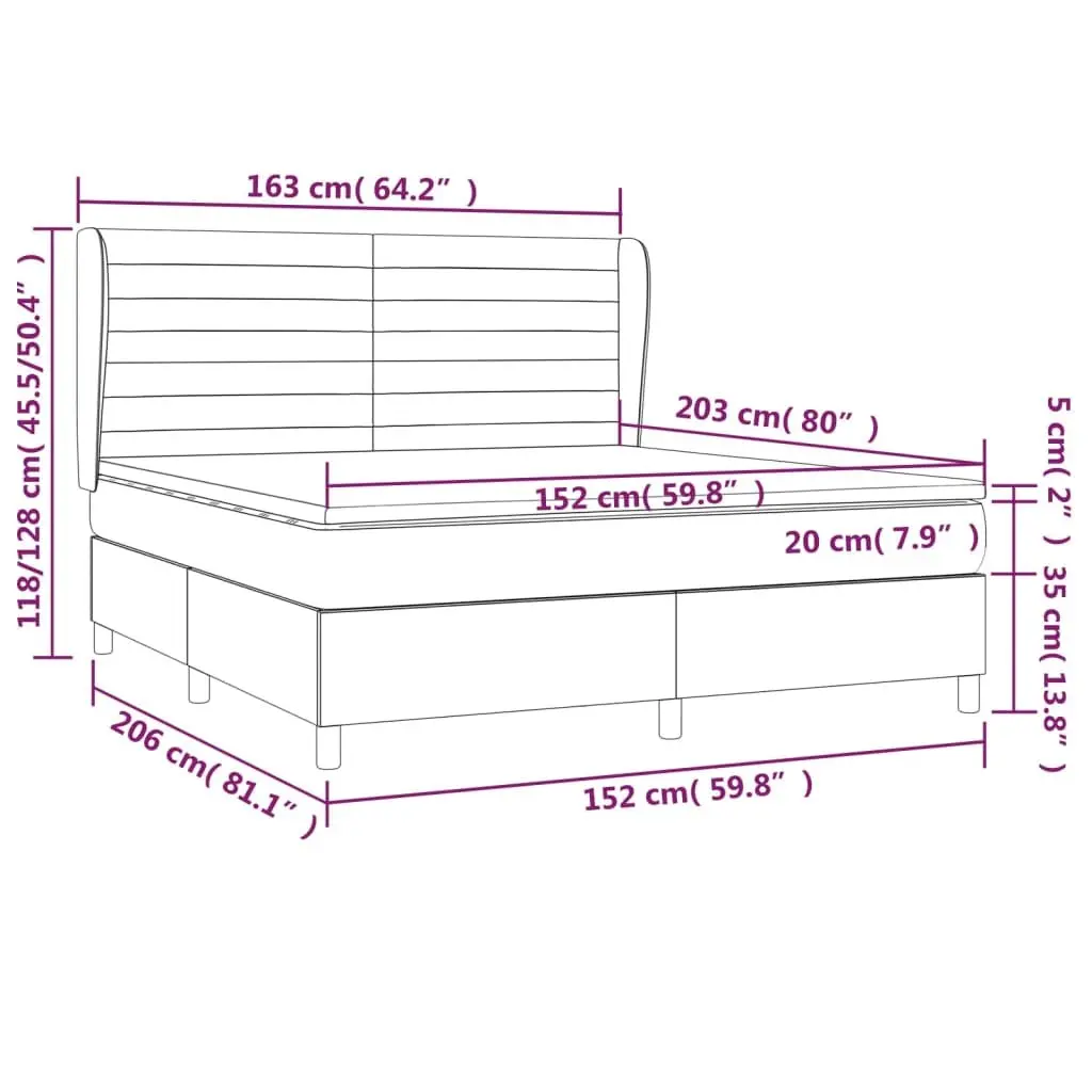 Queen Box Spring Bed with Mattress