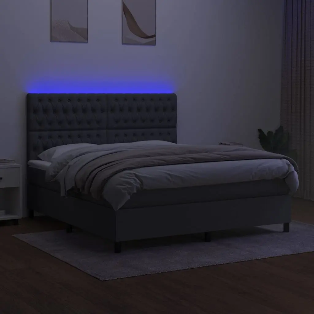 Queen Size Box Spring Bed with Pocket Mattress