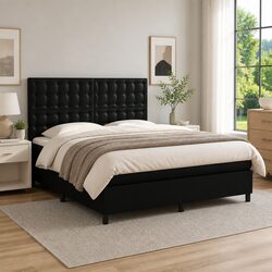 Queen Size Box Spring Bed with Pocket Spring Mattress Details
