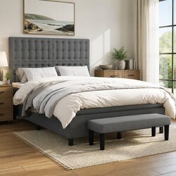 Specifications of the Dark Grey Box Spring Bed