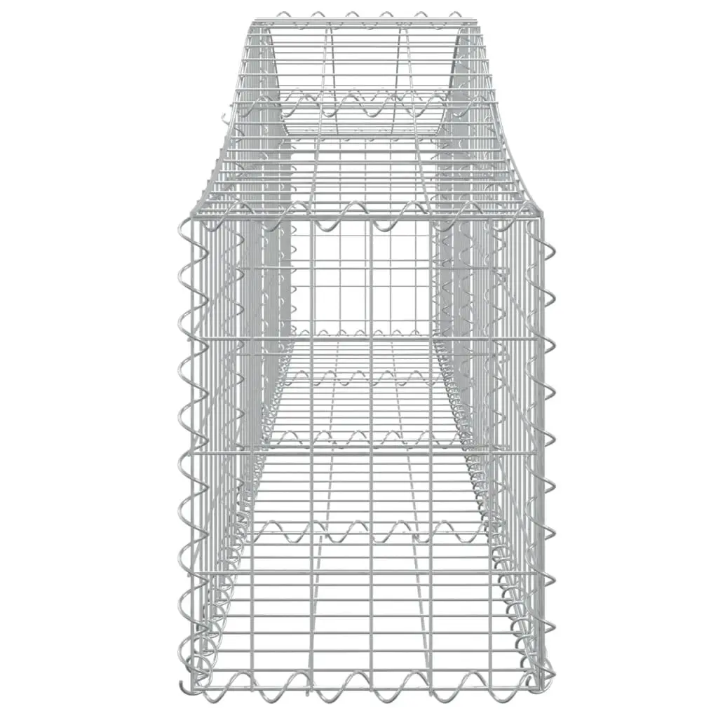 Arched Gabion Baskets 3 pcs Garden Barrier Retaining Wall Decorative Outdoor