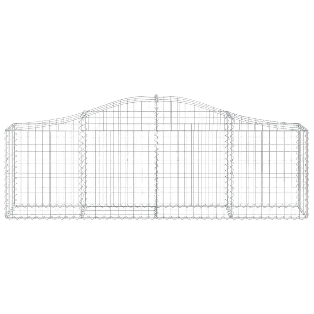 Arched Gabion Baskets Garden Barriers 2 Piece Outdoor Retaining Walls