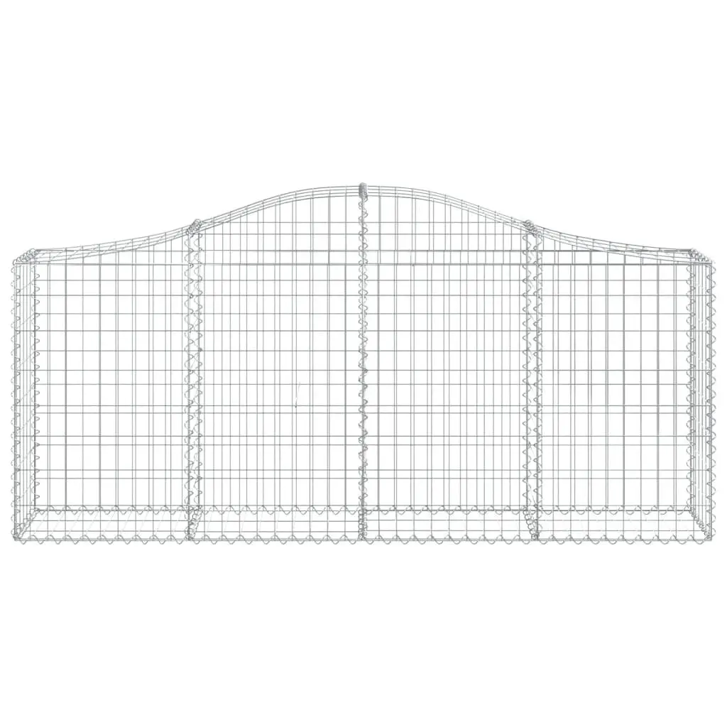 Arched Gabion Baskets Garden Barrier Outdoor 6 Piece