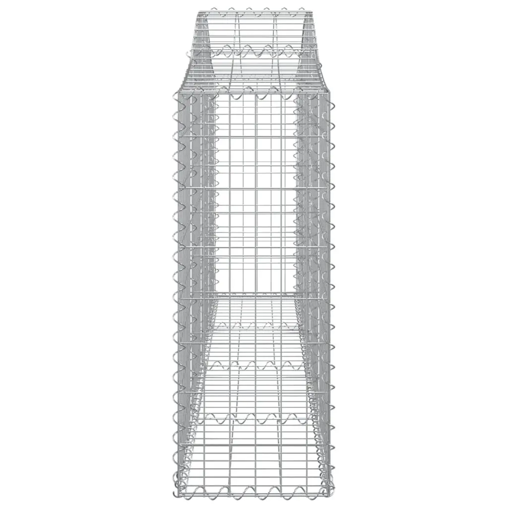 Arched Gabion Baskets Garden Barrier Outdoor 6 Piece