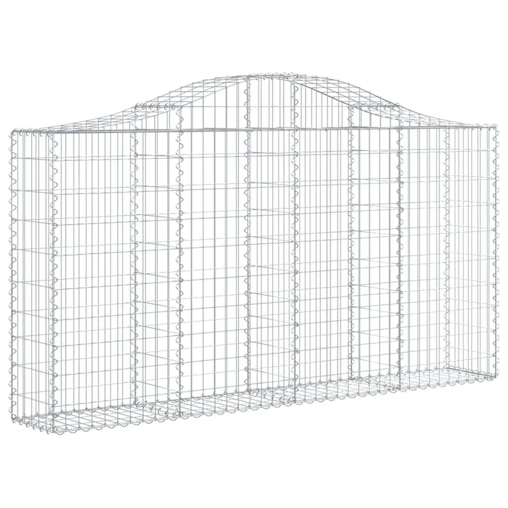 Arched Gabion Baskets 4 Pack Garden Barrier Decorative Retaining Wall Outdoor