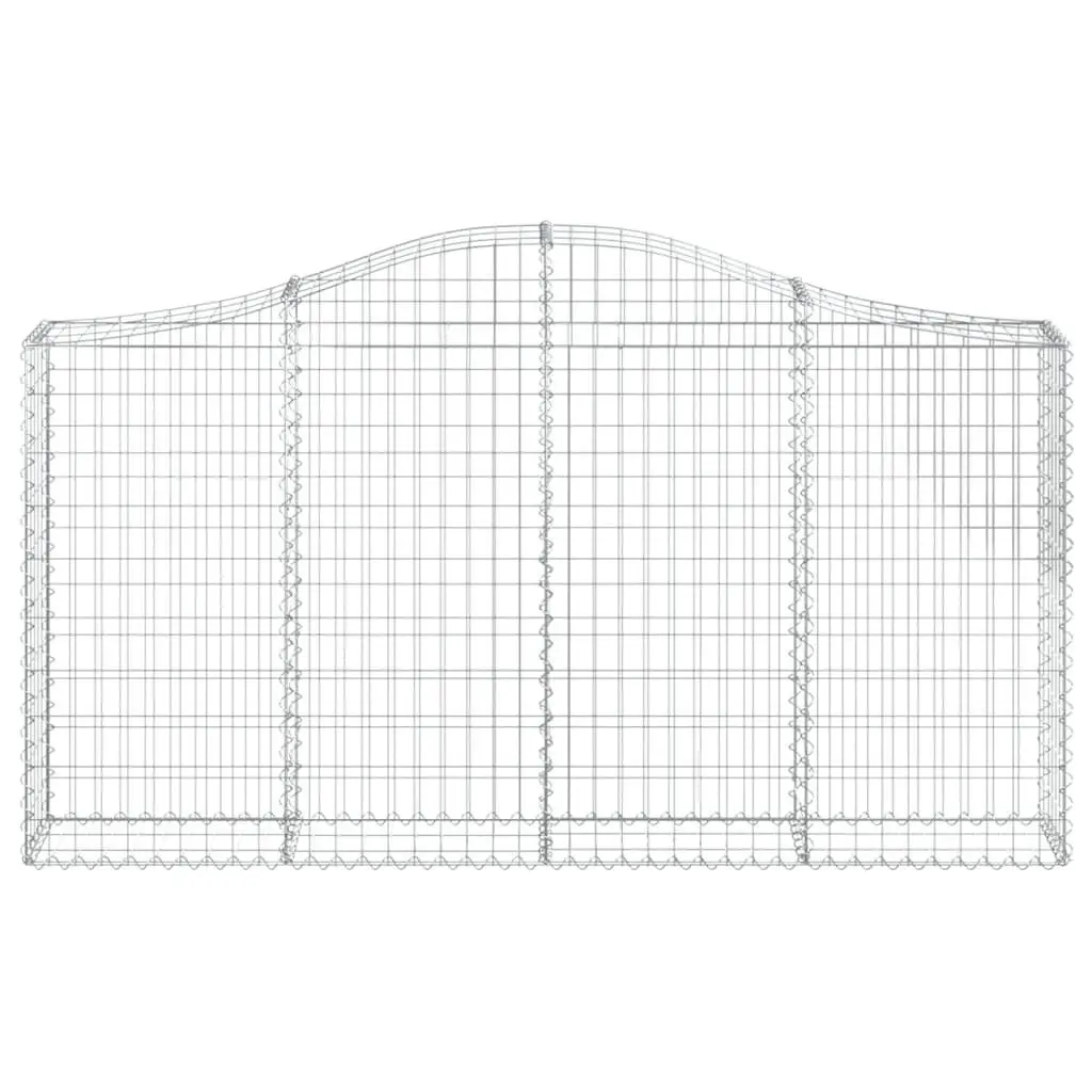 Arched Gabion Baskets 4 Pack Garden Barrier Decorative Retaining Wall Outdoor