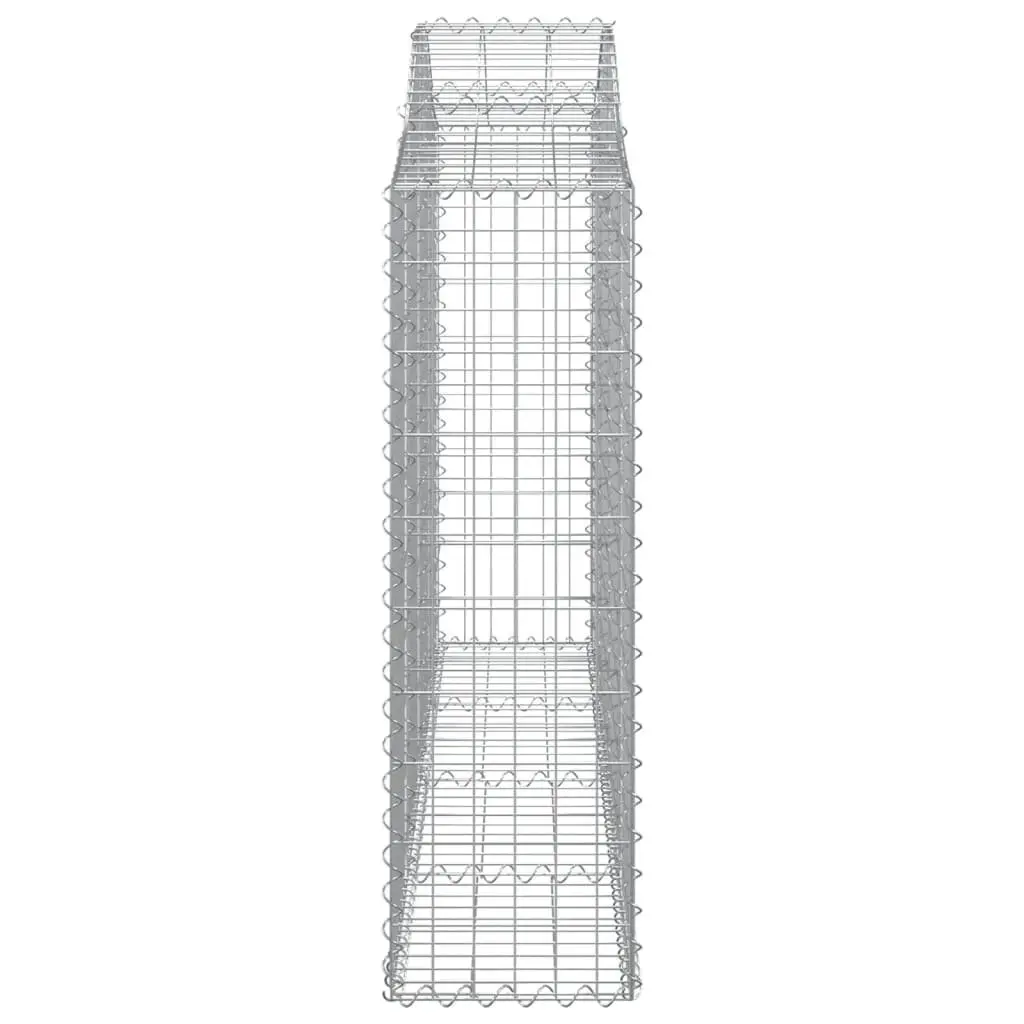 Arched Gabion Baskets Garden Barrier Outdoor Decorative 200 x 30 x 100120 cm 5 Piece