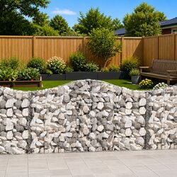 Gabion Basket Specifications: 6 pcs Arched Outdoor Barrier