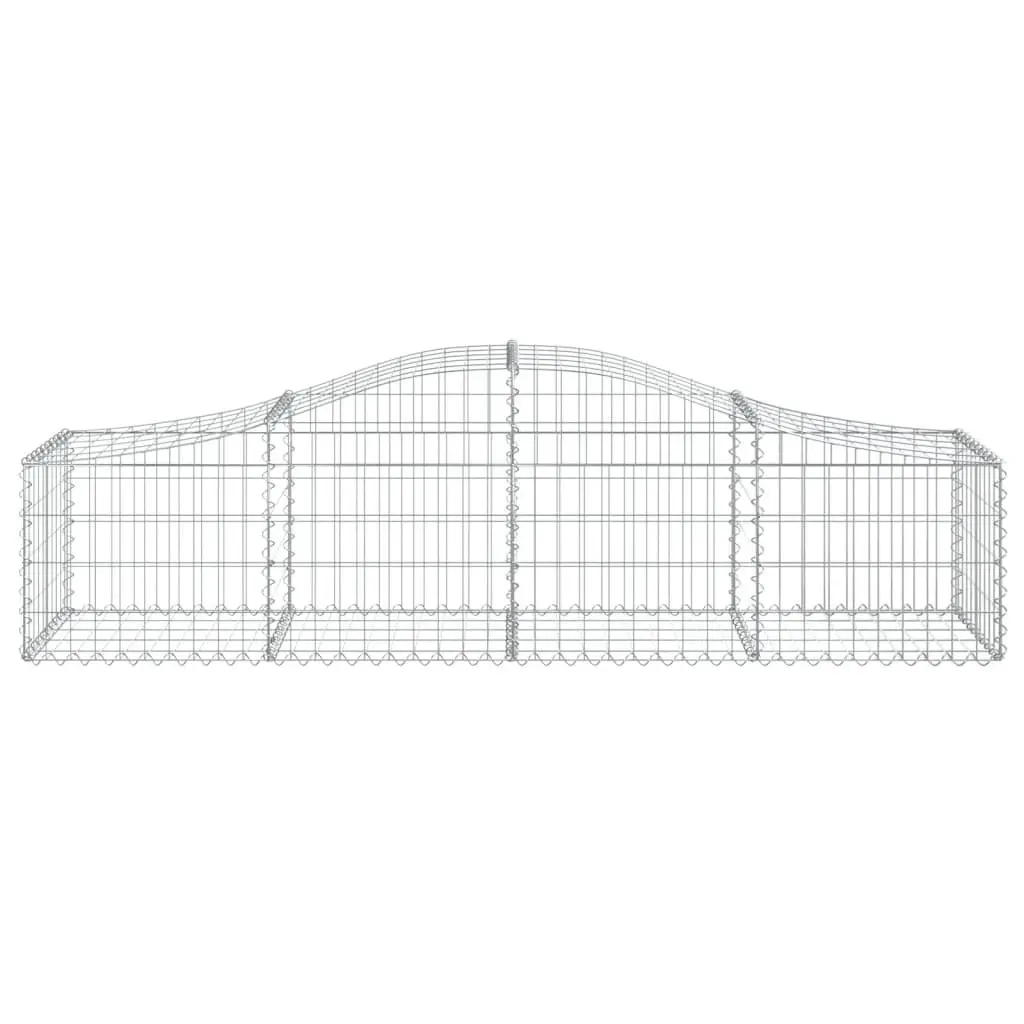 Arched Gabion Baskets Garden Barriers 5 Piece Outdoor Decorative Retaining Wall