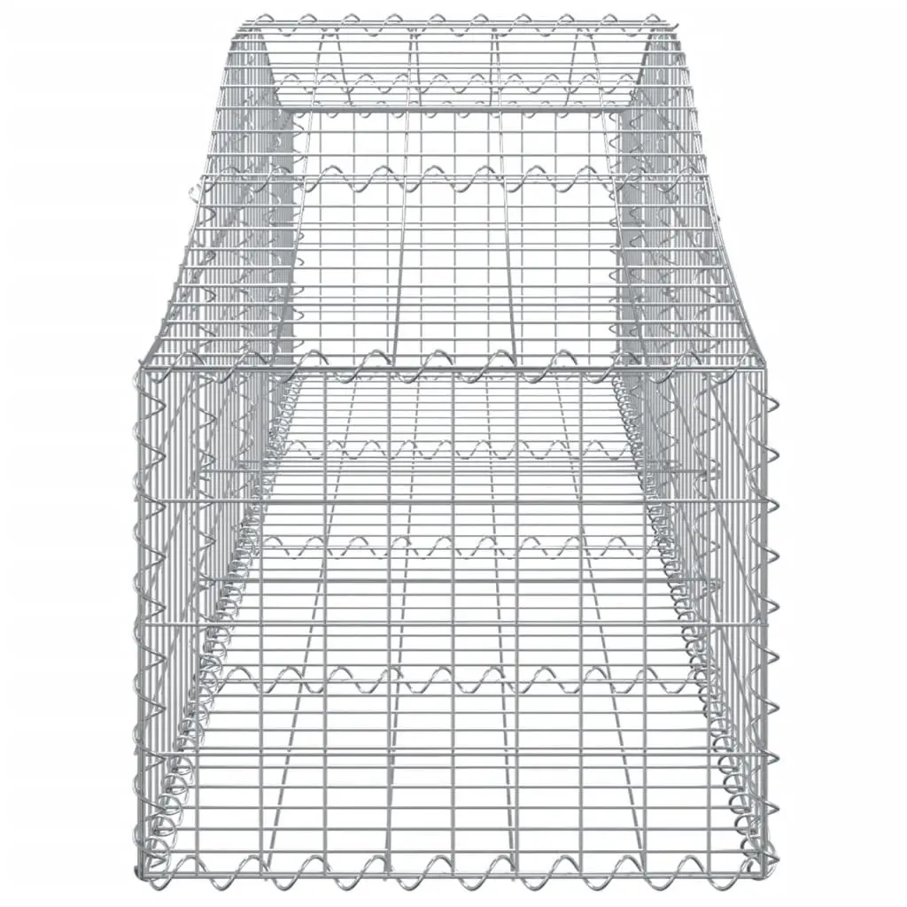 Arched Gabion Baskets Garden Barriers 5 Piece Outdoor Decorative Retaining Wall