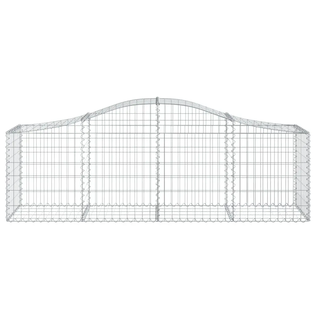 Arched Gabion Baskets Garden Barrier 200x50x60/80 cm