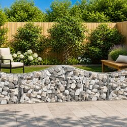 Specifications for 4 Arched Gabion Baskets 200x50x60/80 cm