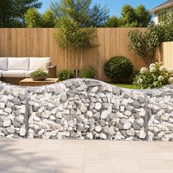 Specifications of 11 pcs Arched Gabion Baskets for Outdoors