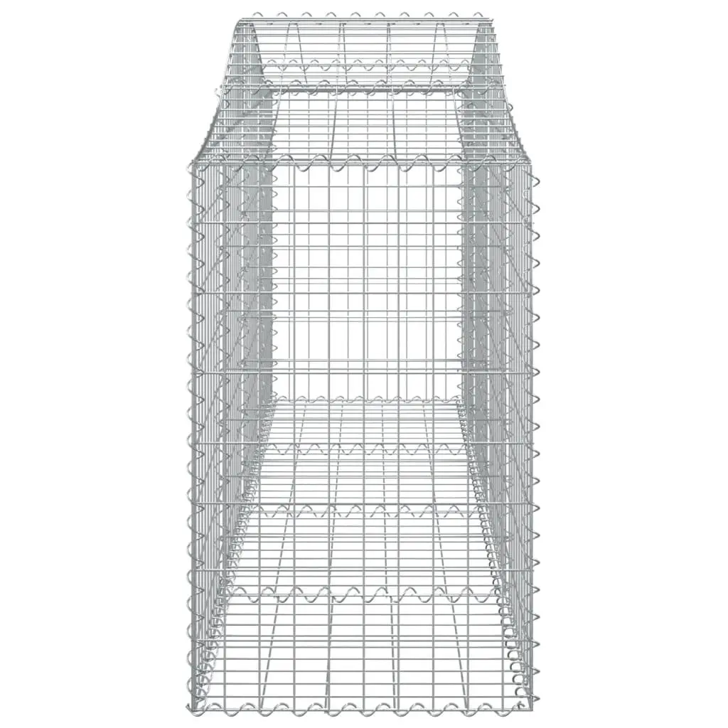 Arched Gabion Baskets Garden Barrier Decorative Retaining Wall 15 Piece