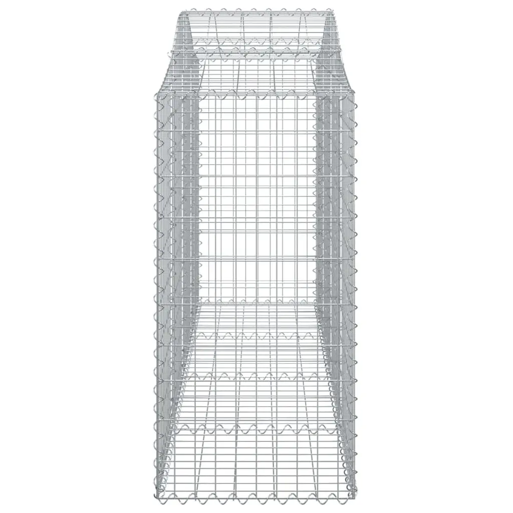 Arched Gabion Baskets Garden Outdoor 200 x 50 x 100120 cm 11 Piece