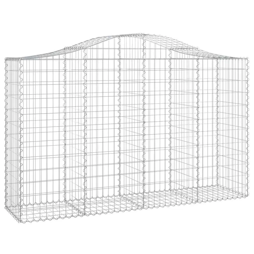 Arched Gabion Baskets Garden Barrier Outdoor Decorative 5 Piece