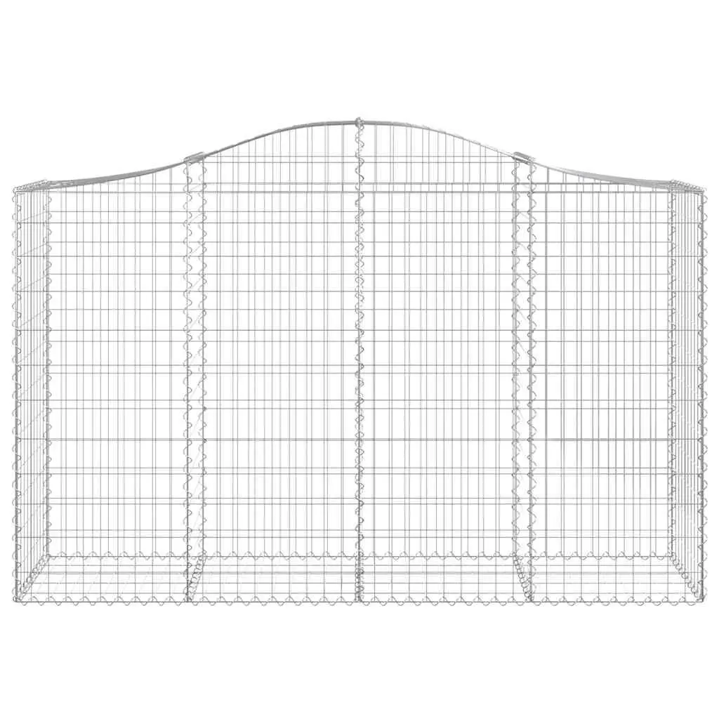 Arched Gabion Baskets Garden Barrier Outdoor Decorative 5 Piece