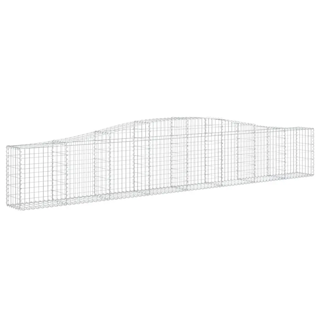 Arched Gabion Baskets Garden Barrier Decorative Retaining Wall Outdoor 3 Piece
