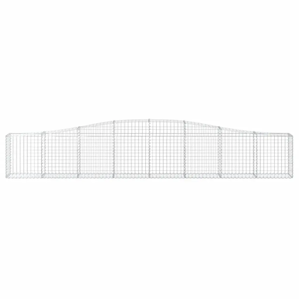 Arched Gabion Baskets Garden Barrier Decorative Retaining Wall Outdoor 3 Piece