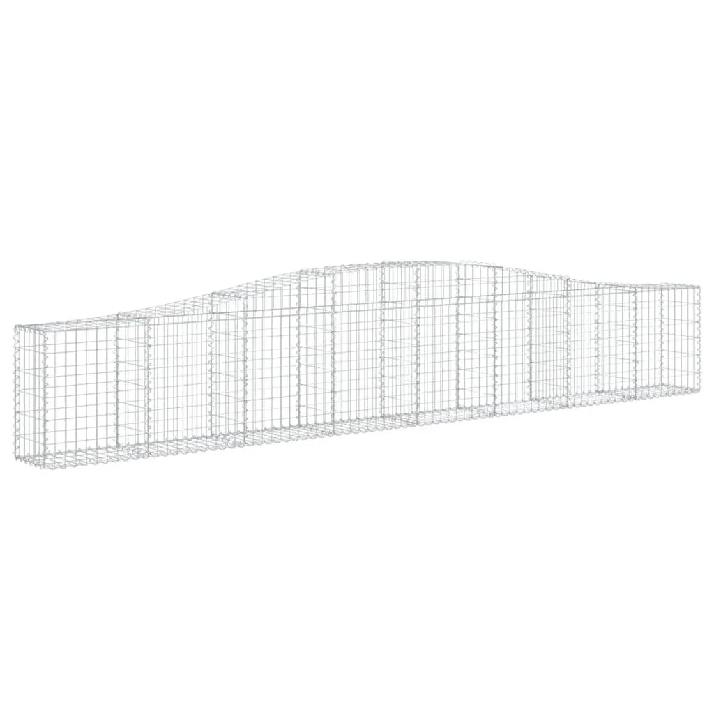 Arched Gabion Baskets Garden Decorative Retaining Wall 400x30x60/80 cm