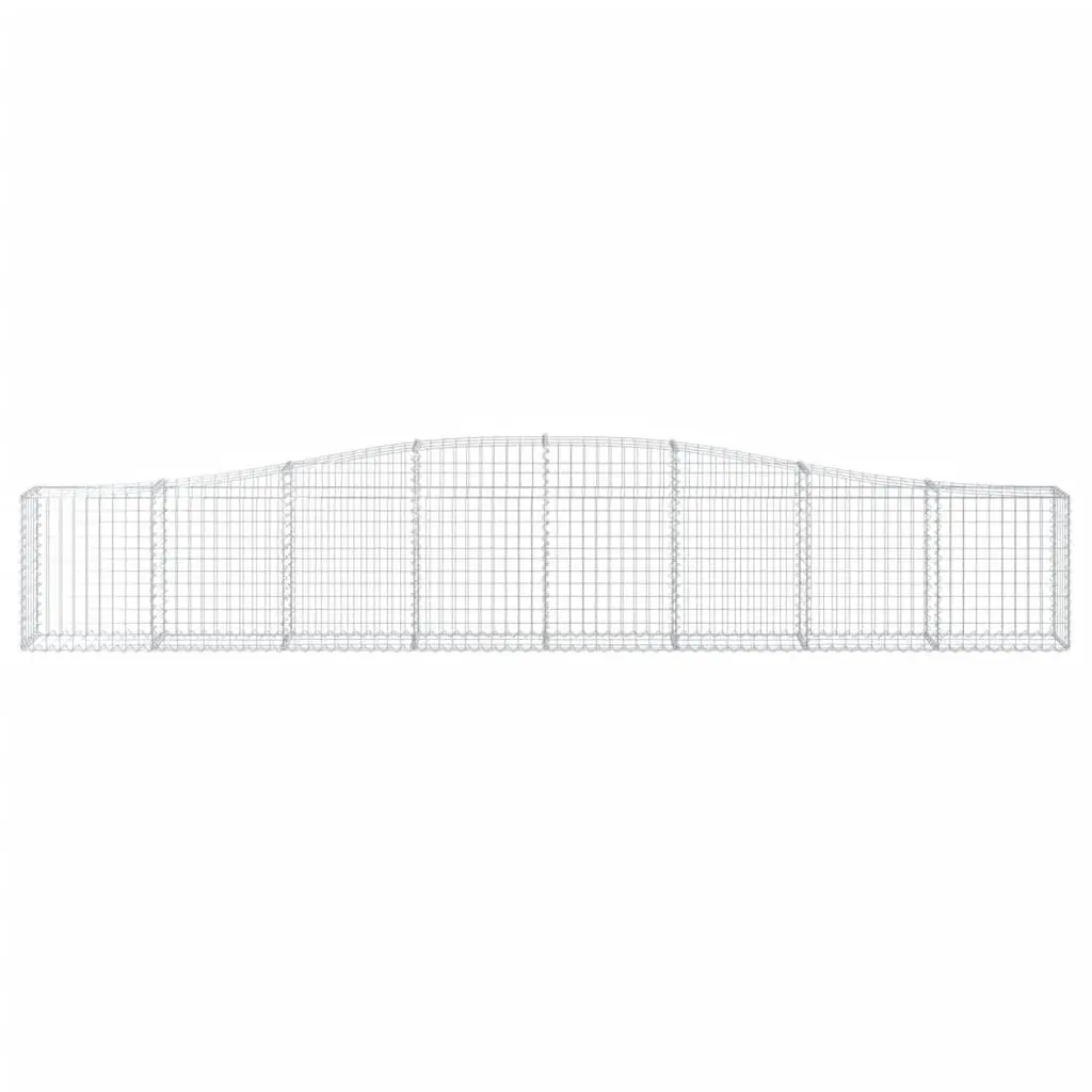 Arched Gabion Baskets Garden Decorative Retaining Wall 400x30x60/80 cm