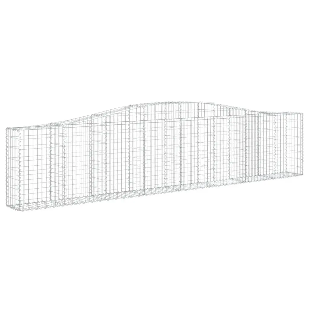 Arched Gabion Baskets Garden 400x30x80/100 cm