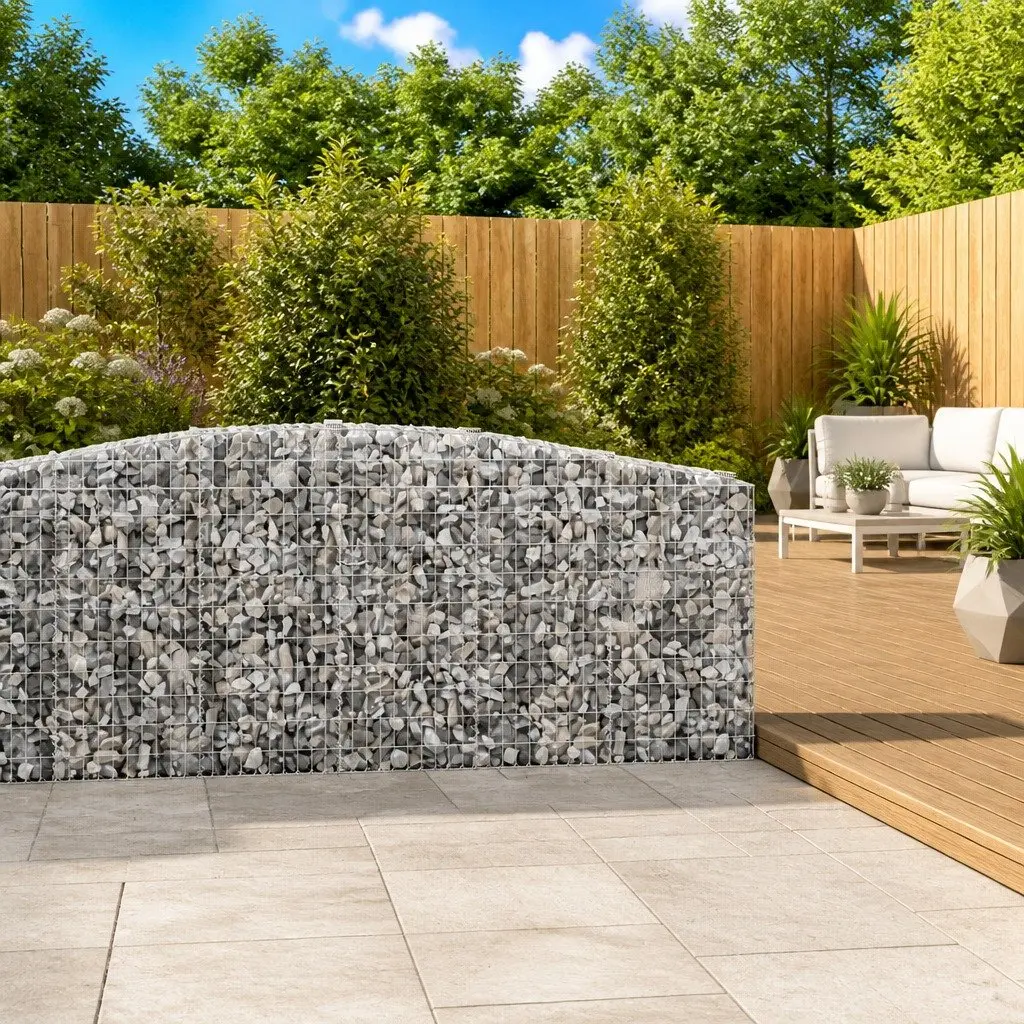 Arched Gabion Baskets 2 pcs Set