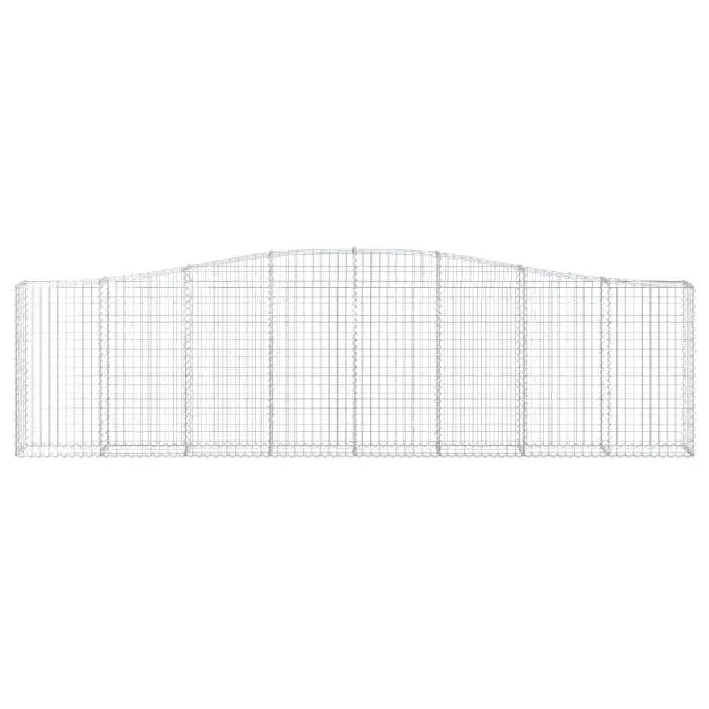 Arched Gabion Baskets Garden Barrier 5 Piece Decorative Retaining Wall Outdoor