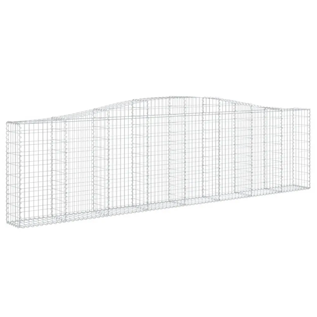 Arched Gabion Baskets Garden Barrier Retaining Wall Decorative Outdoor 6 Piece