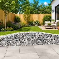 Garden Barrier Set: 2 Arched Gabion Baskets