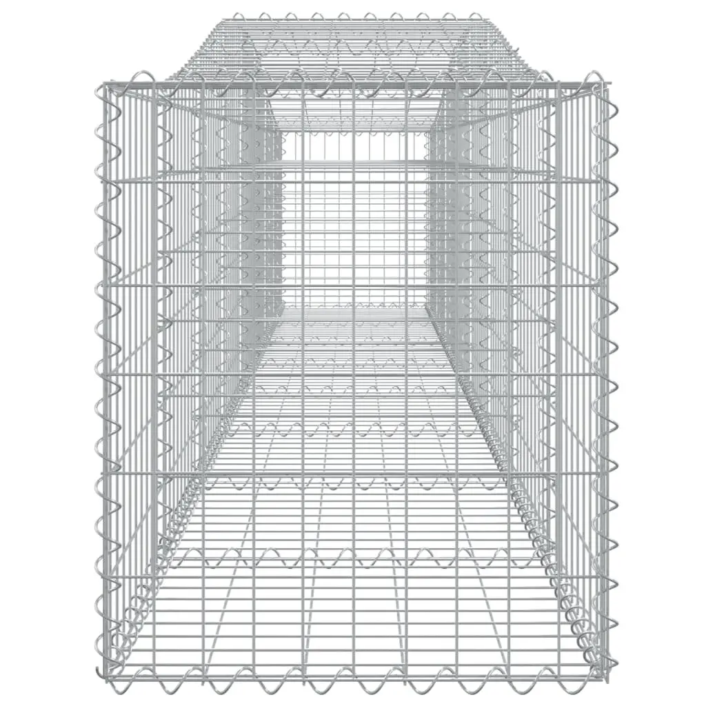 Arched Gabion Baskets 5 pcs Garden Barrier Retaining Wall Decorative Outdoor