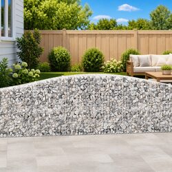 2pcs Arched Gabion Baskets 400x50x80/100cm