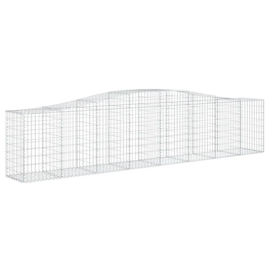2pcs Arched Gabion Baskets 400x50x80/100cm