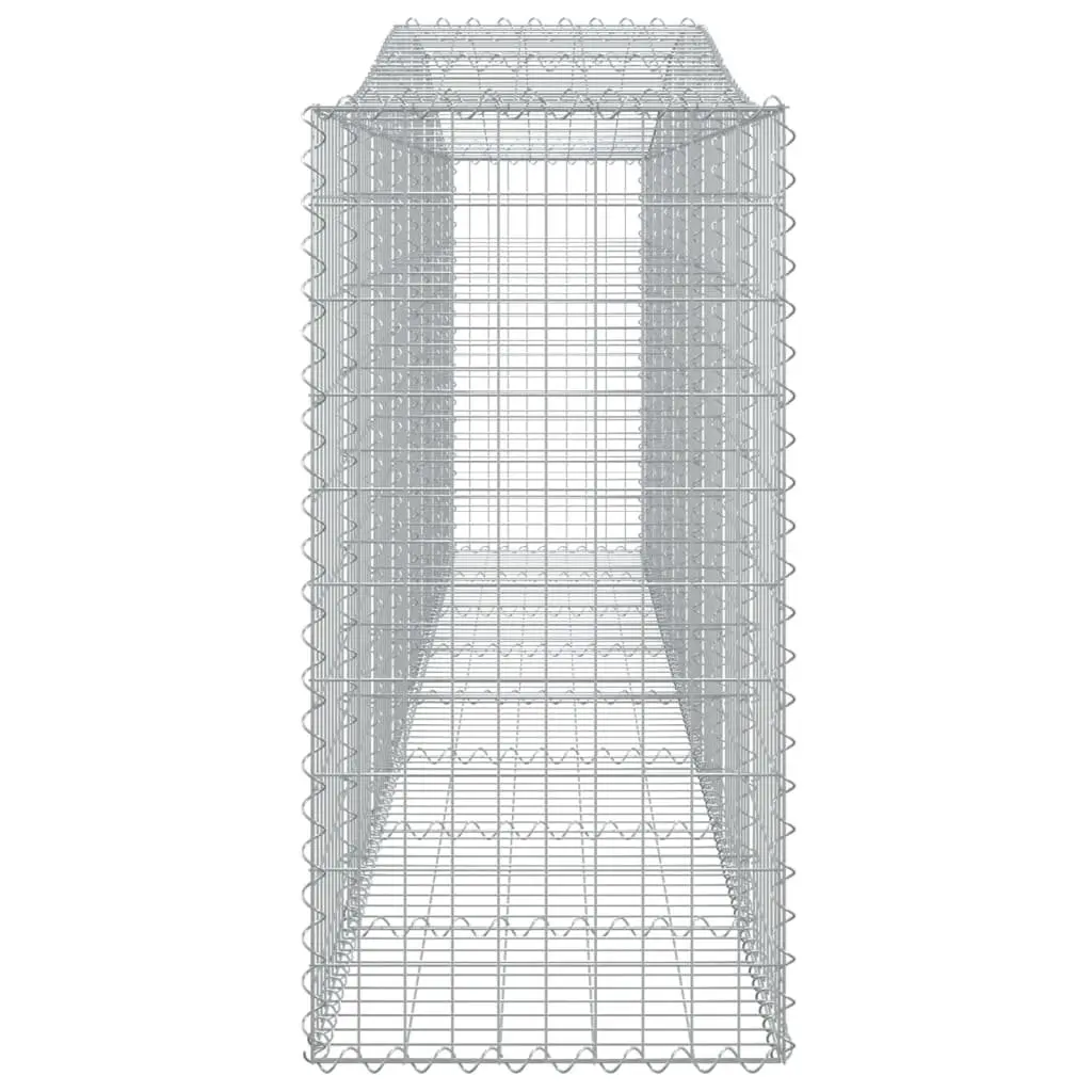 Arched Gabion Baskets 2 pcs 400x50x100/120 cm Garden Barrier Retaining Wall