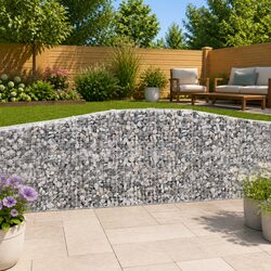 Arched Gabion Baskets 4 Pack - 400x50x100/120 cm