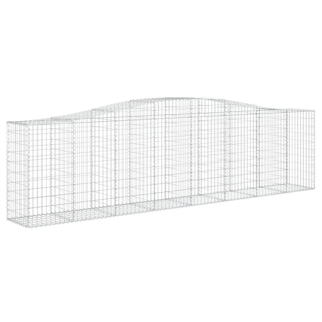 Arched Gabion Baskets Garden Barrier Retaining Wall Decor 400x50x100120cm 5 Piece