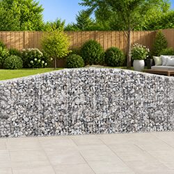 Arched Gabion Baskets Set of 6 - 400x50x100/120 cm Specs