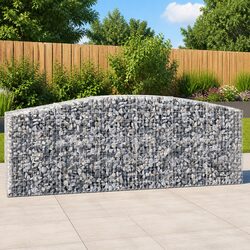 Arched Gabion Baskets: 7 pcs, Dimensions 400x50x100/120 cm
