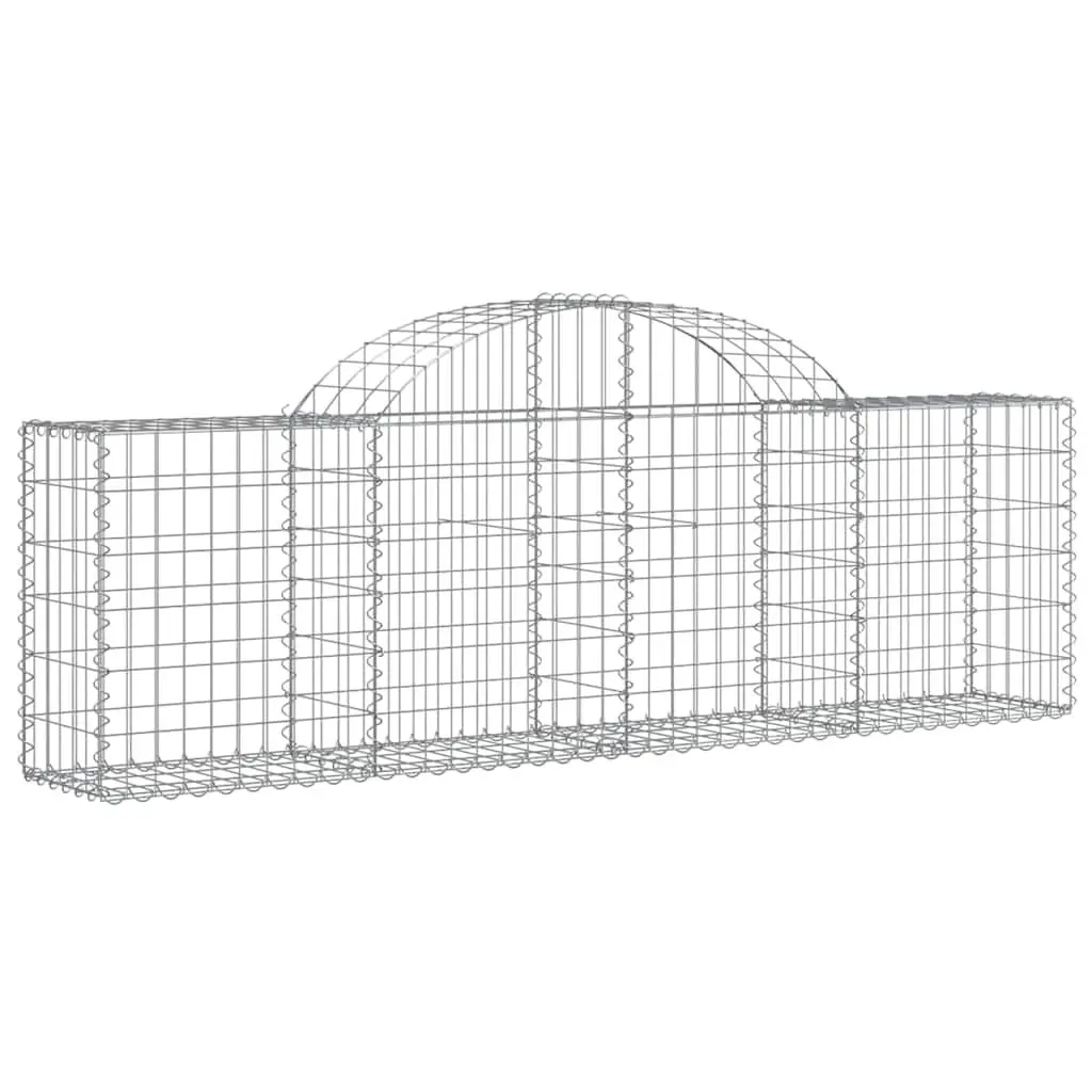 Arched Gabion Baskets 3pc Garden Barrier Retaining Wall Decorative Outdoor