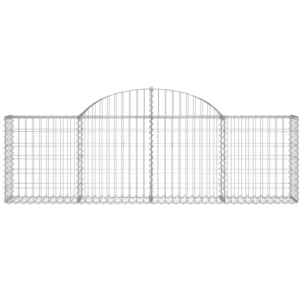 Arched Gabion Baskets 3pc Garden Barrier Retaining Wall Decorative Outdoor