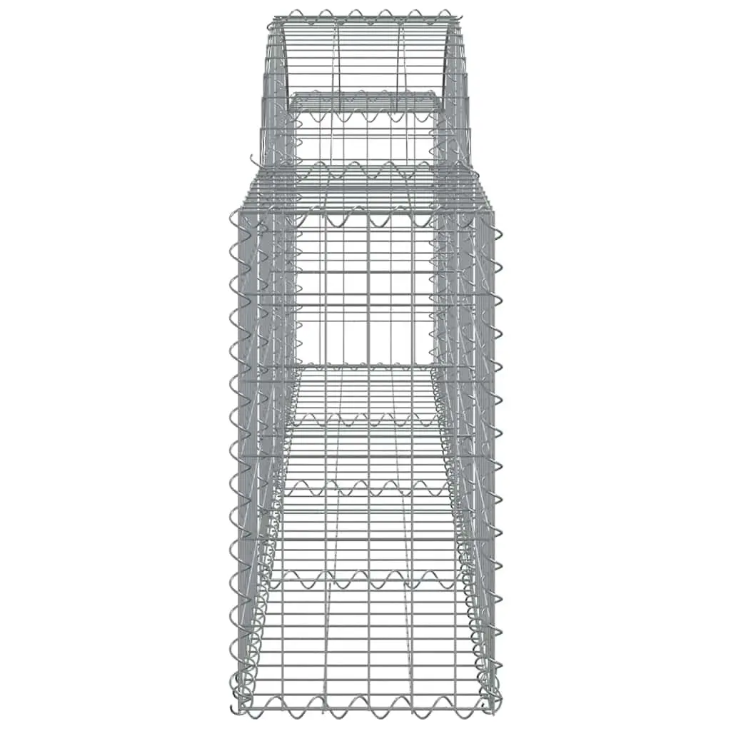 Arched Gabion Baskets 3pc Garden Barrier Retaining Wall Decorative Outdoor