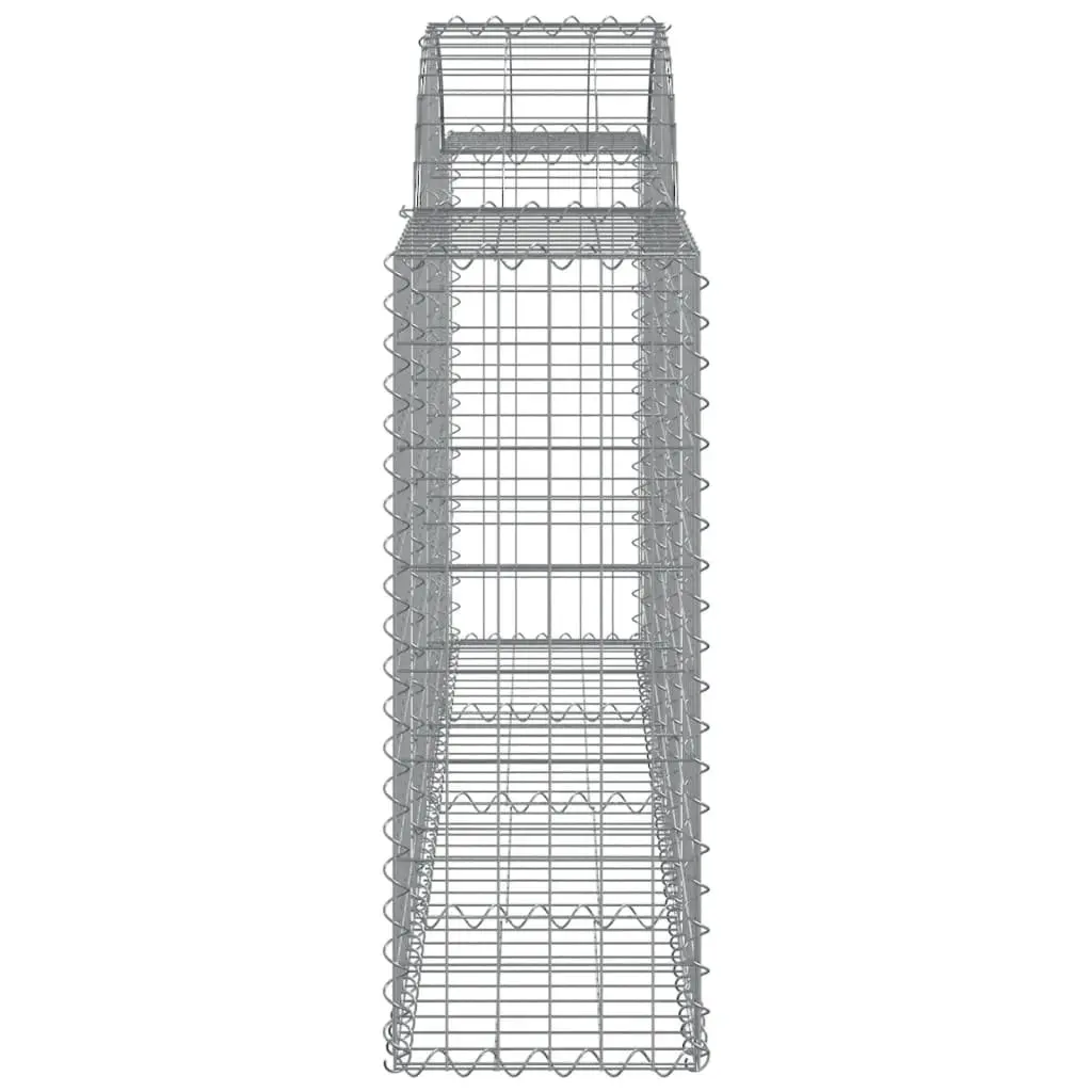 Arched Gabion Baskets 4 pcs Garden Barrier Retaining Wall Decorative Outdoor
