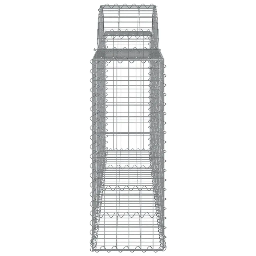 Arched Gabion Baskets Garden Retaining Wall Decorative 10 Piece Galvanised Iron