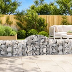 Detailed Specs of Arched Gabion Baskets - Set of 3