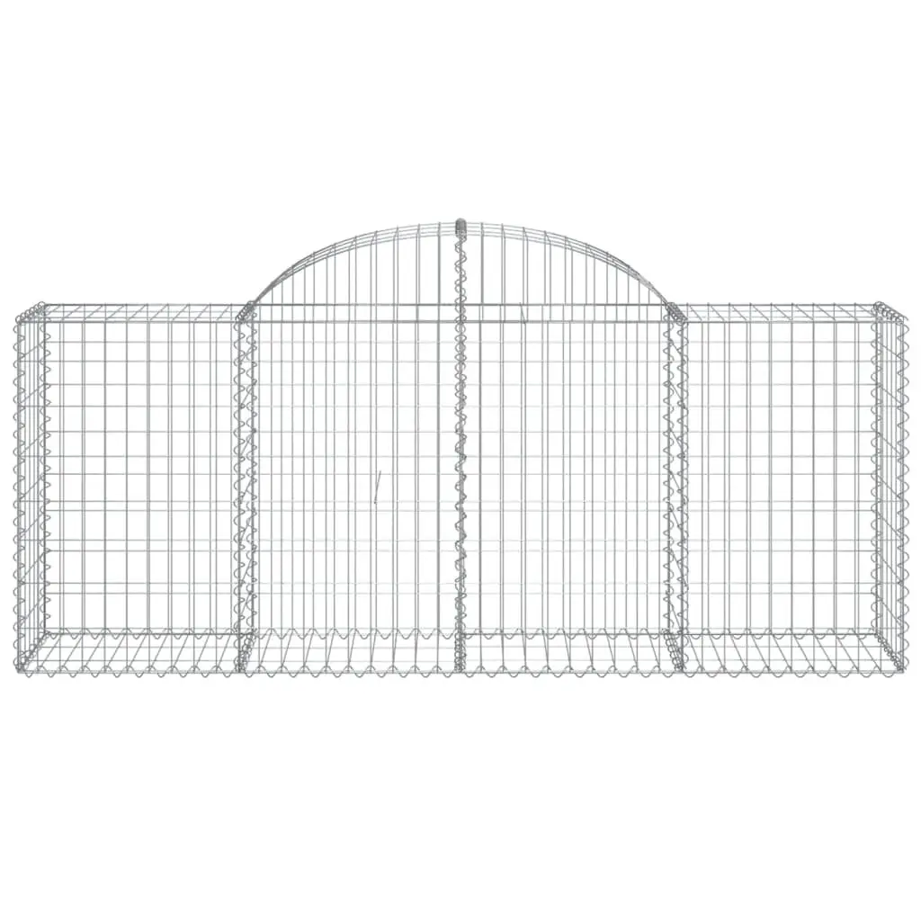 Arched Gabion Baskets Garden Barrier Retaining Wall Outdoor Decorative 6 Piece