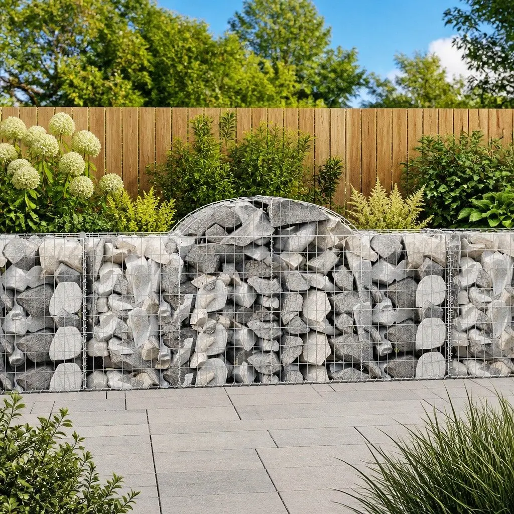 7-Piece Arched Gabion Baskets Set