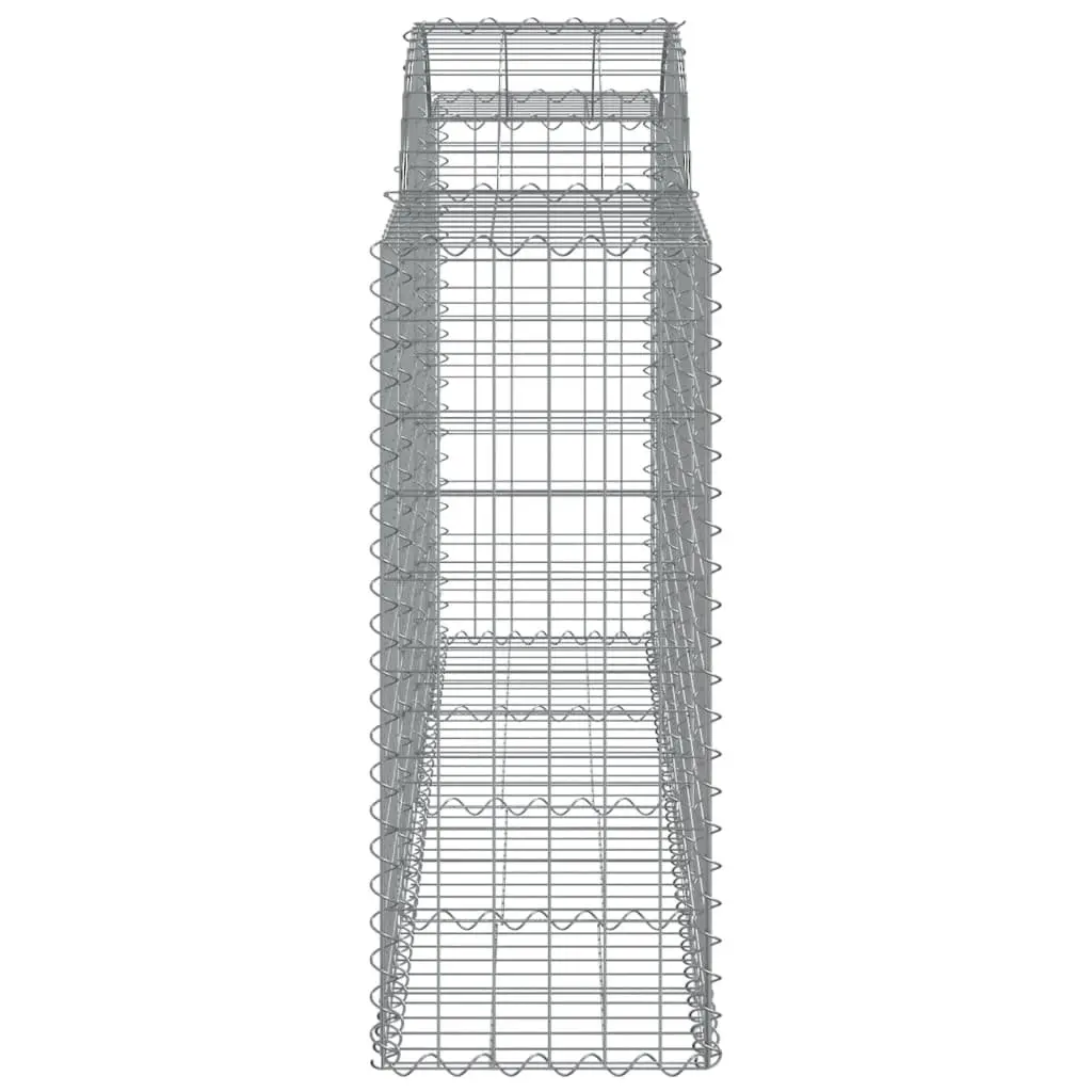 Arched Gabion Baskets 3pcs Garden Decorative Retaining Wall Barrier Outdoor