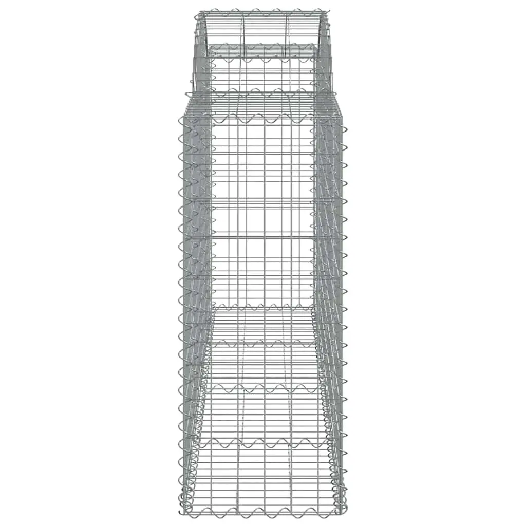 Arched Gabion Baskets Garden Retaining Wall Decorative Barrier Outdoor 8 Piece