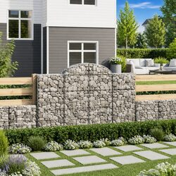Specifications of 4 pcs Arched Gabion Baskets for Outdoors