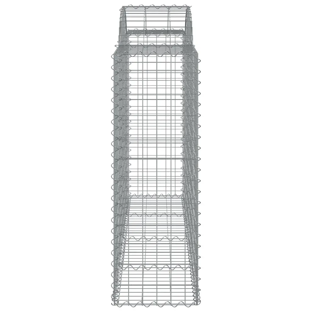 Arched Gabion Baskets Garden Barrier Outdoor 200 x 50 x 120/140 cm 4 Piece